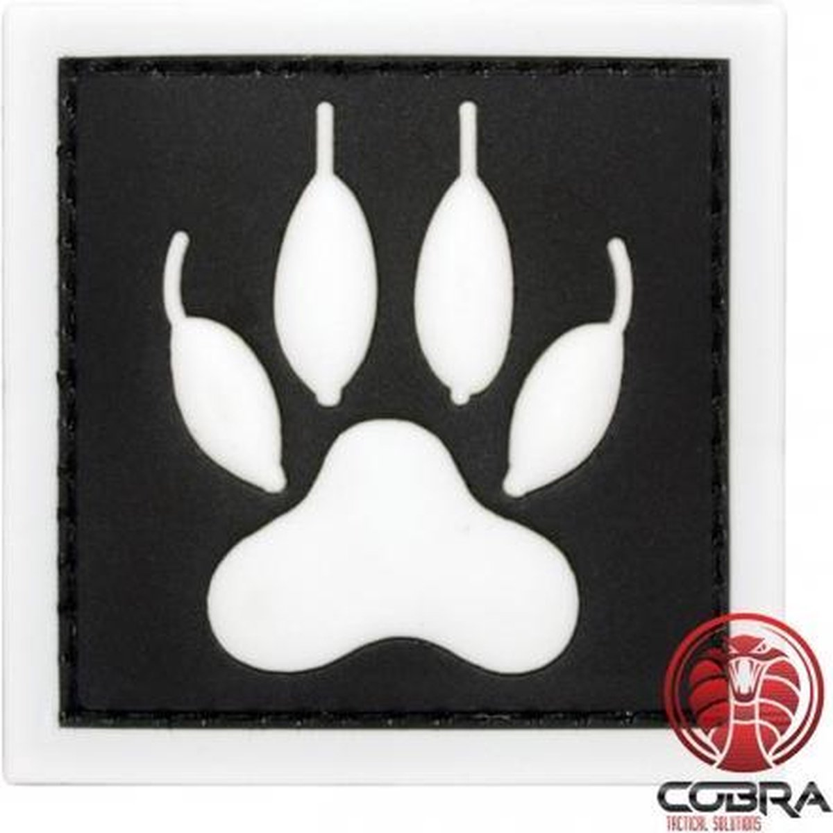 K9 Claws Dog Blackhawk zwarte PVC geborduurde patch | Klittenband | Military Airsoft